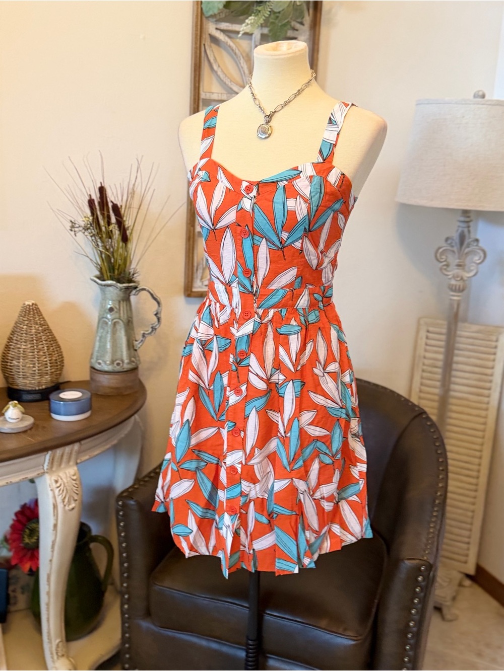 Sugar + Lips cottagecore tie bag sundress nwt